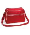 BG14 Bagbase Retro Shoulder Bag Classic Red / White colour image